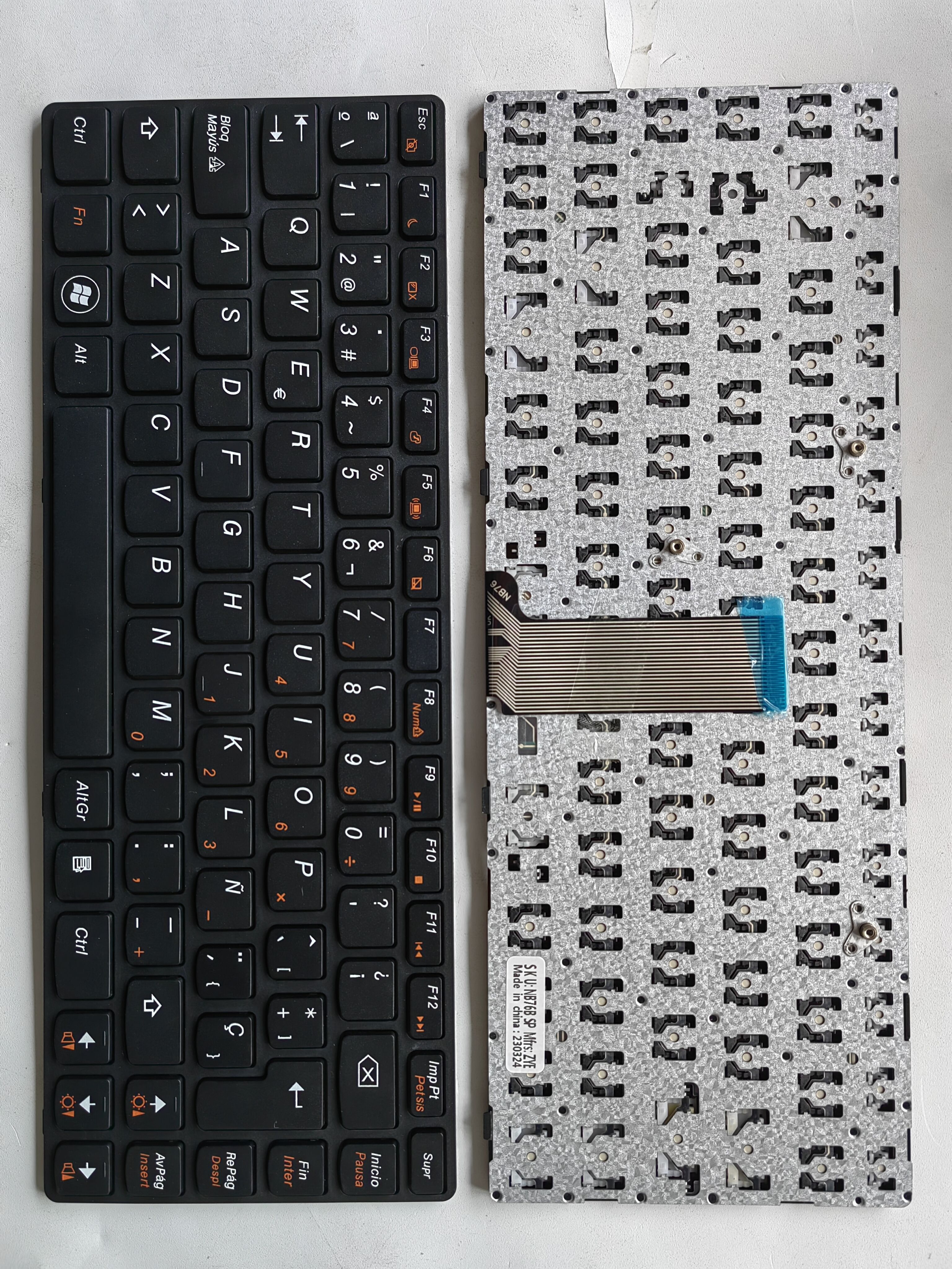 Picture of New Replacement Laptop Keyboard For LENOVO G480 BLACK FRAME BLACK (OEM) SP Layout
